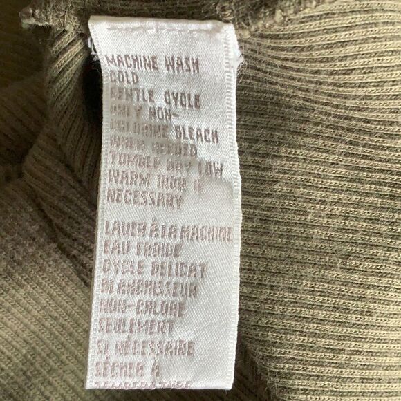 Jones New York Olive Green Ribbed Cotton Sweater – Petite Small - Picture 6 of 6
